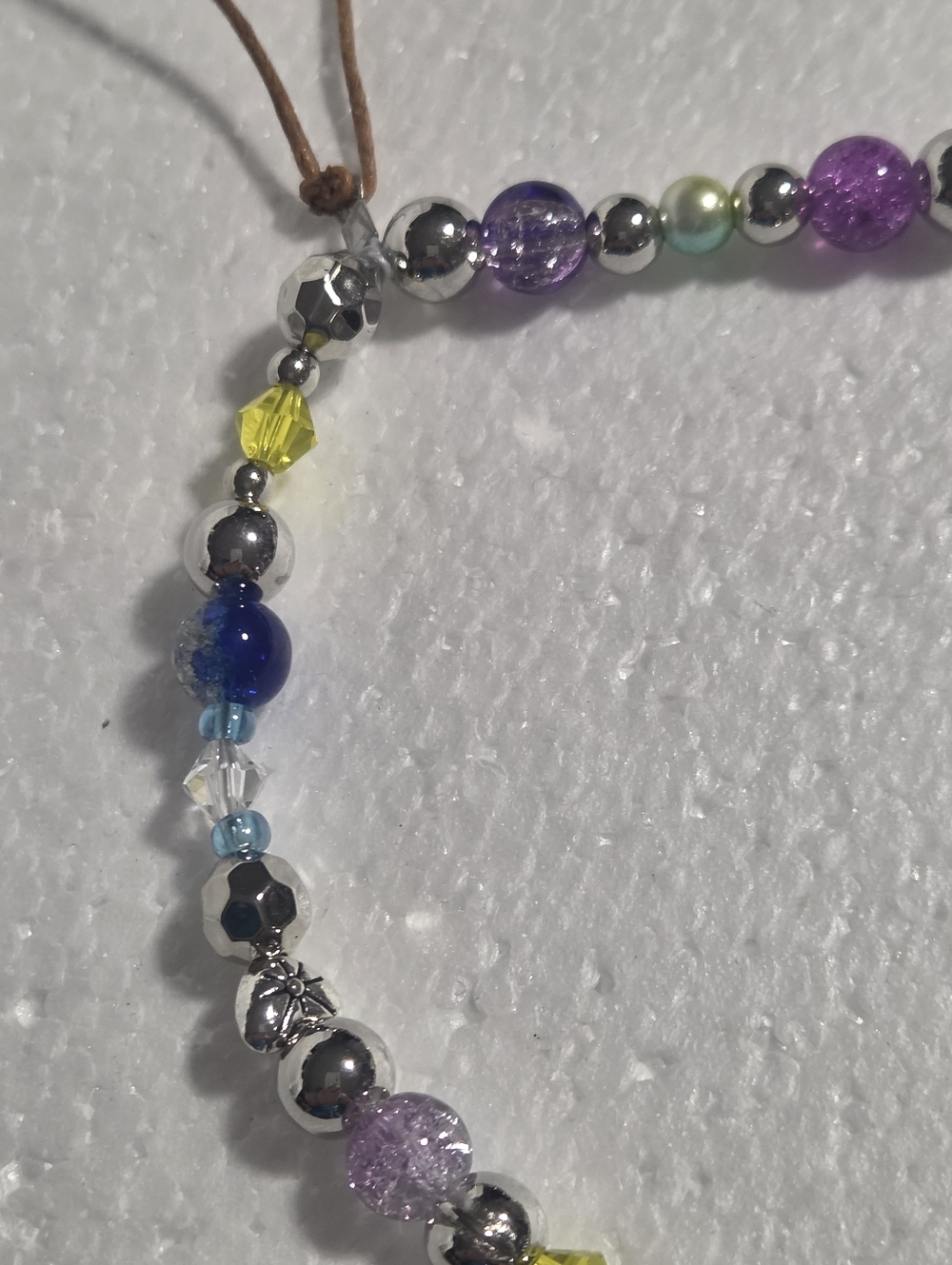 Handmade Multicolor Beaded Cell Phone Strap - Picture 3 of 11